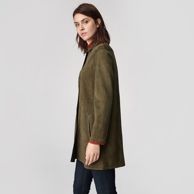 Simonetta Kadın Çift Taraflı Deri Pardösü