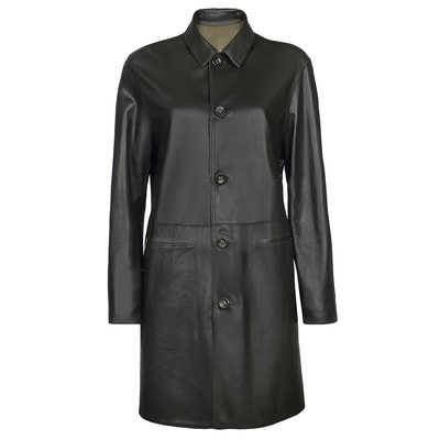 Simonetta Kadın Çift Taraflı Deri Pardösü