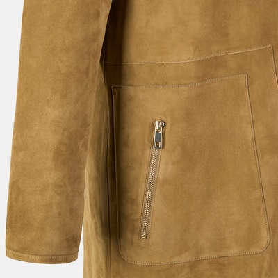 Simonetta Yeşil Kadın Çift Taraflı Deri Pardösü