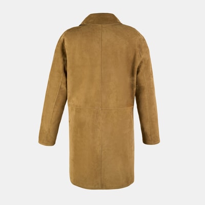 Simonetta Yeşil Kadın Çift Taraflı Deri Pardösü