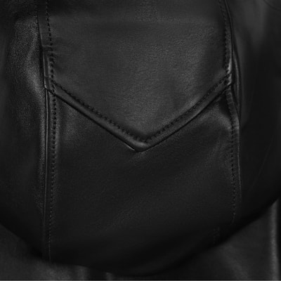 Siola Siyah Kadın Deri Mont