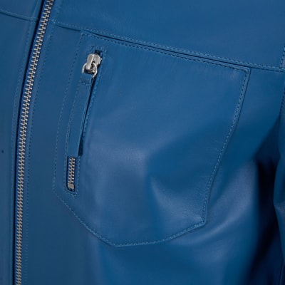 Sionan Erkek Kapüşonlu Deri Ceket