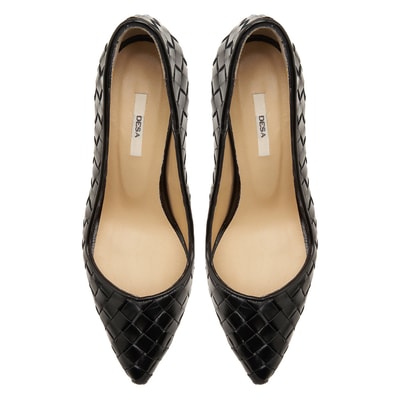 Siyah Alba Kadın Deri Klasik Ayakkabı