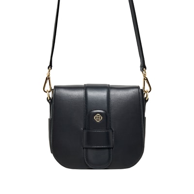 Siyah Alfia Kadın Deri Çapraz Çanta