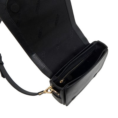 Siyah Alfia Kadın Deri Çapraz Çanta