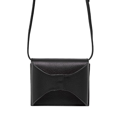 Siyah Aliz Kadın Deri Bel Çantası