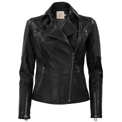 Siyah Cristina Kadın Deri Ceket