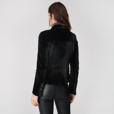 Siyah Dalila Kadın Kürk Ceket