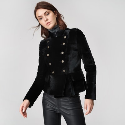 Siyah Dalila Kadın Kürk Ceket