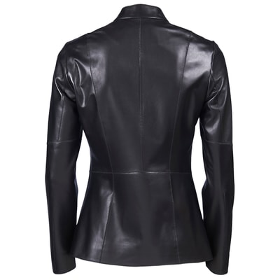 Siyah Duvessa Kadın Deri Ceket