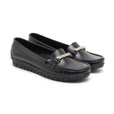 Siyah Ema Kadın Loafer Günlük Ayakkabı