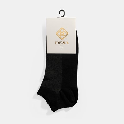 Siyah Erkek Bambu Patik Çorap