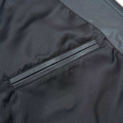 Siyah Erkek Deri Vintage Mont