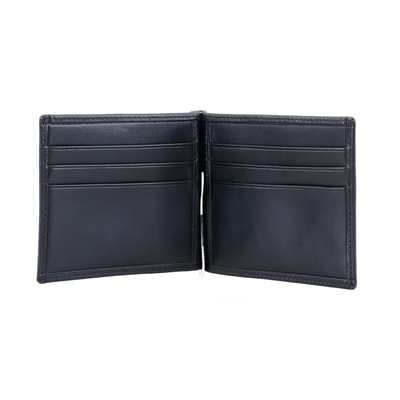 Siyah Erkek Para Klipsli Deri Cüzdan / Kartlık