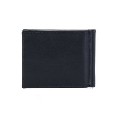 Siyah Erkek Para Klipsli Deri Cüzdan / Kartlık