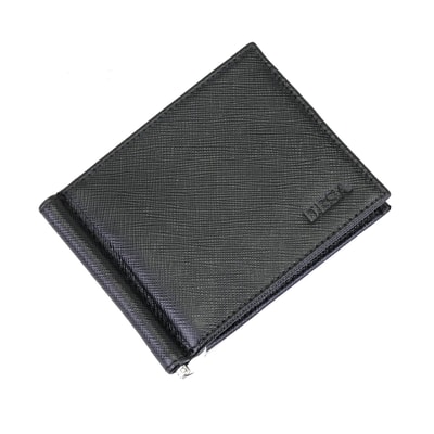Siyah Erkek Para Klipsli Deri Cüzdan / Kartlık