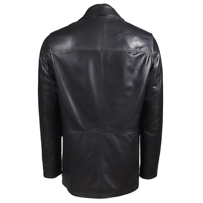 Siyah Generobs Erkek Deri Kaban