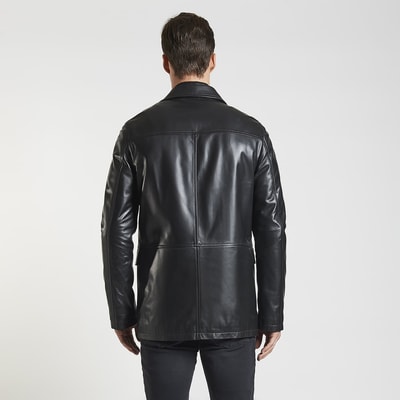 Siyah Generobs Erkek Deri Kaban