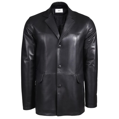 Siyah Generobs Erkek Deri Kaban