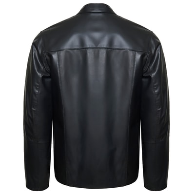 Siyah Georgio Erkek Deri Mont