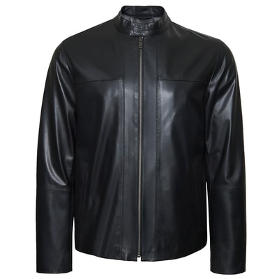 Siyah Georgio Erkek Deri Mont