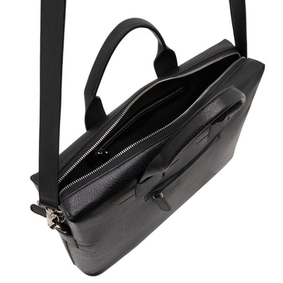 Siyah Gino Erkek Deri Evrak Çantası