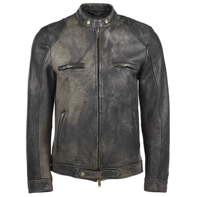 Siyah Javadd Erkek Deri Mont