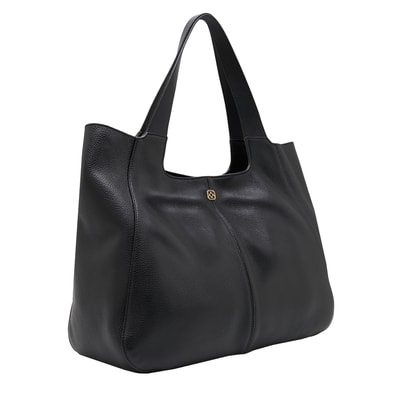 Siyah Megan Kadın Deri Omuz Askılı Çanta