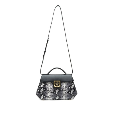 Siyah Mond Kadın Deri Omuz Askılı Çanta