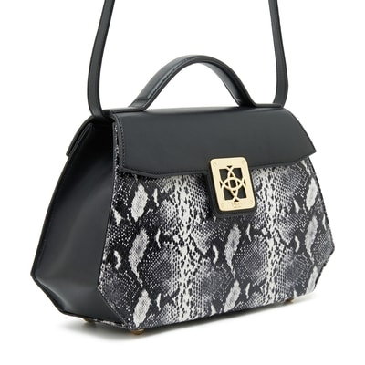 Siyah Mond Kadın Deri Omuz Askılı Çanta