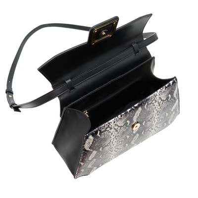 Siyah Mond Kadın Deri Omuz Askılı Çanta