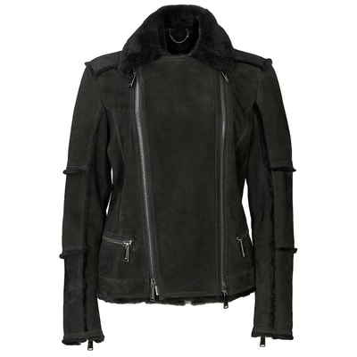 Siyah Nadine Kadın Kürk Mont