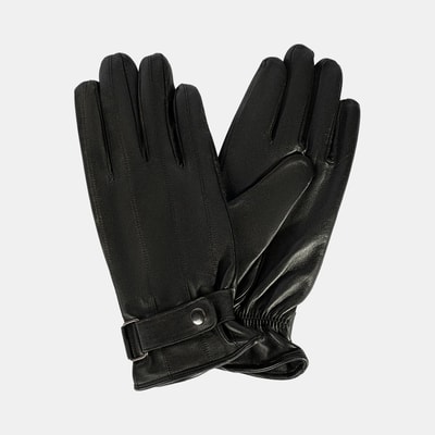 Siyah Tokalı Erkek Deri Eldiven