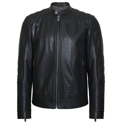 Siyah Umberto Erkek Deri Mont