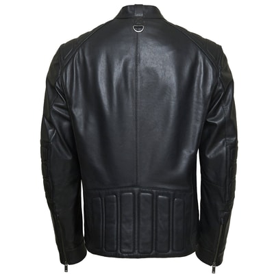 Siyah Umberto Erkek Deri Mont