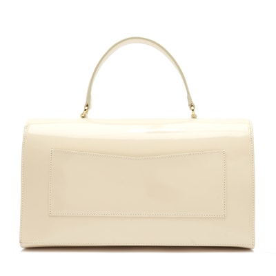 Stachy Bej Kadın Rugan Deri El Çantası 