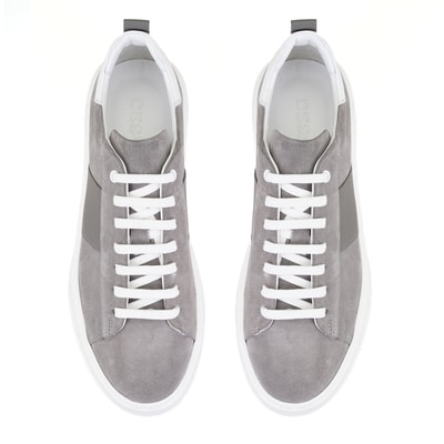 Stew Gri Erkek Deri Spor Ayakkabı