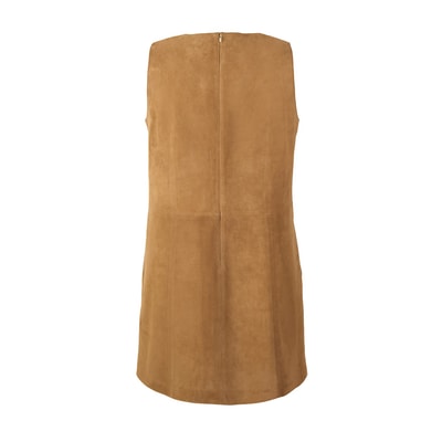 Tarissa Açık Kahve Süet Elbise