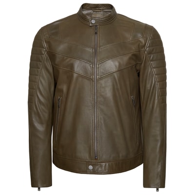 Teddeo Erkek Deri Motorcu Mont