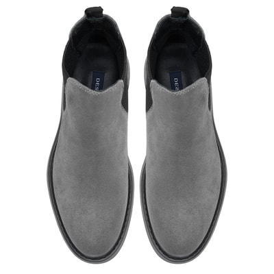 Tina Gri Erkek Süet Chelsea Bot