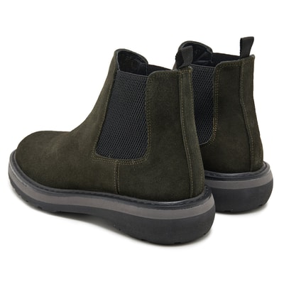 Tina Haki Erkek Yandan Lastikli Süet Deri Chelsea Bot 