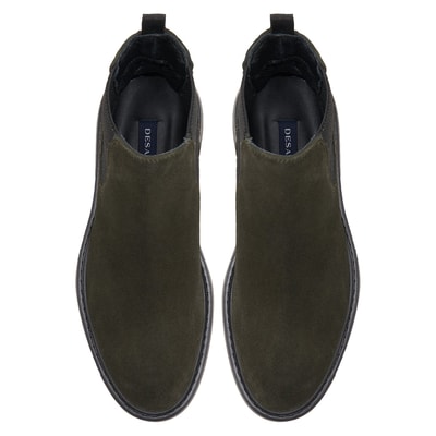 Tina Haki Erkek Yandan Lastikli Süet Deri Chelsea Bot 
