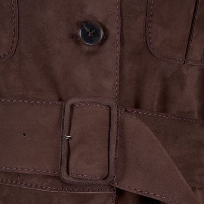 Tiora Kahve Kadın Süet Ceket