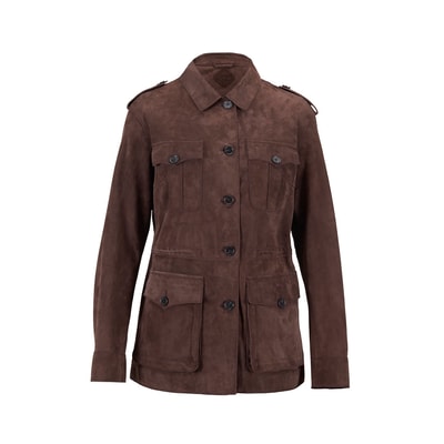 Tiora Kahve Kadın Süet Ceket