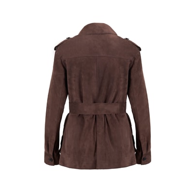 Tiora Kahve Kadın Süet Ceket