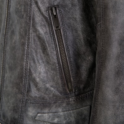 Tirona Gri Erkek Deri Mont