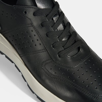 Tressa Siyah Erkek Deri Bağcıklı Günlük Ayakkabı