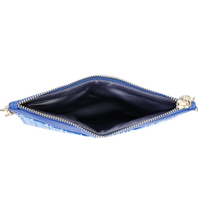 Trigo Mavi Kadın Monogram Clutch Çanta