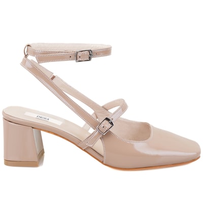 Tristan Bej Kadın Topuklu Deri Klasik Ayakkabı