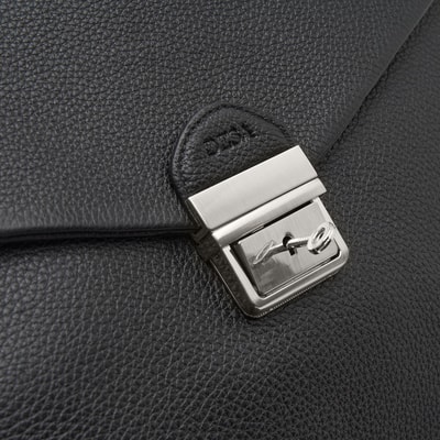 Trula Siyah Erkek Deri Evrak Çantası